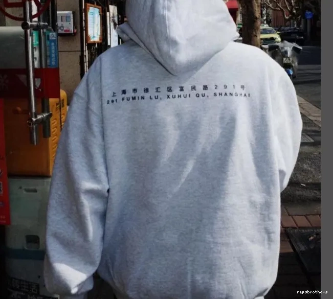 L HOODED LOGO XL Grey SWEAT BOX M S Shanghai 0802